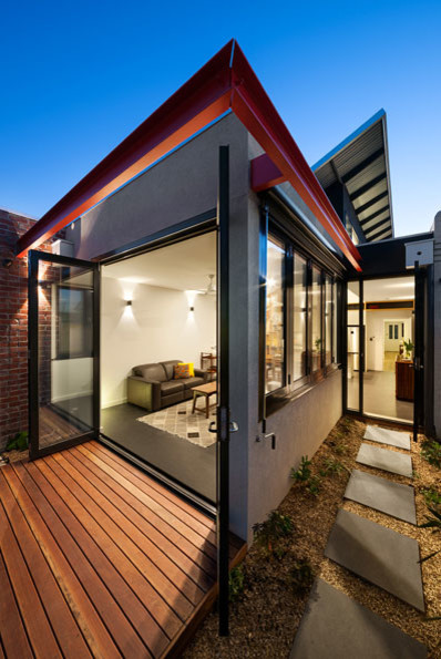 Inspiration for a modern exterior in Melbourne.