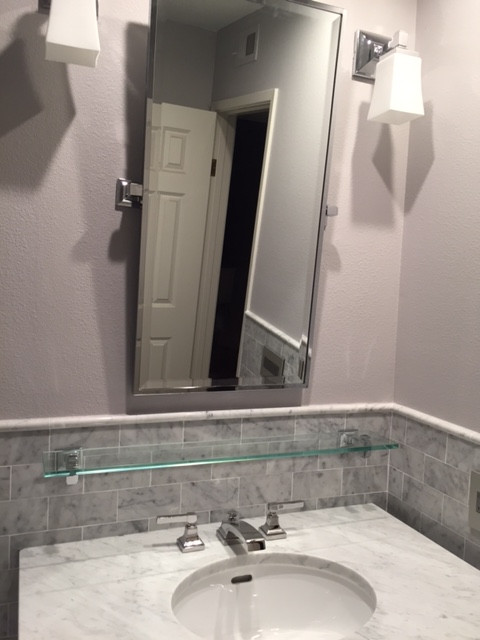 Transitional bathroom photo in Orange County
