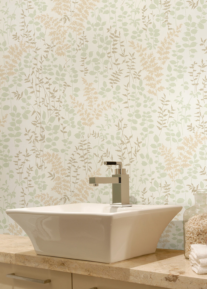 Example of a trendy home design design in Boston
