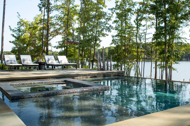 Waterfront Dream - Contemporary - Pool - Raleigh - by Heather Garrett 
