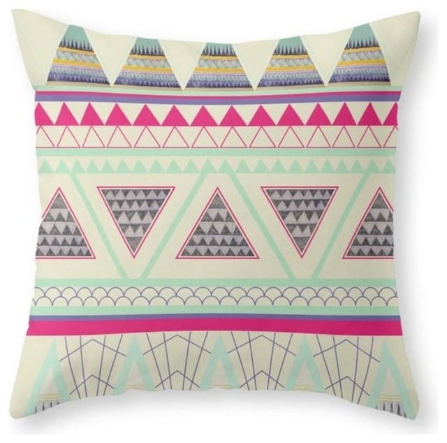 Society6 Aztec Throw Pillow Contemporary Decorative Pillows