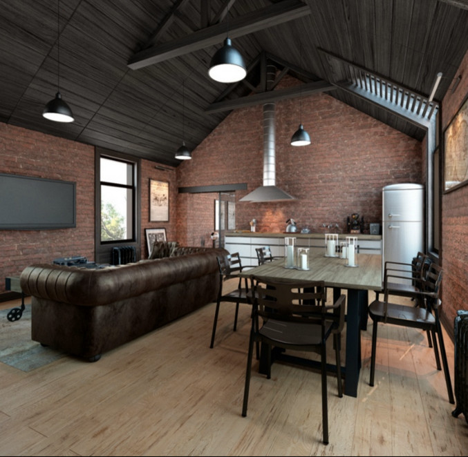 Лофт в индустриальном стиле