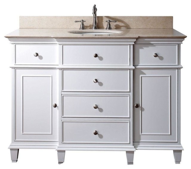 Windsor Vanity Cabinet Only White 48