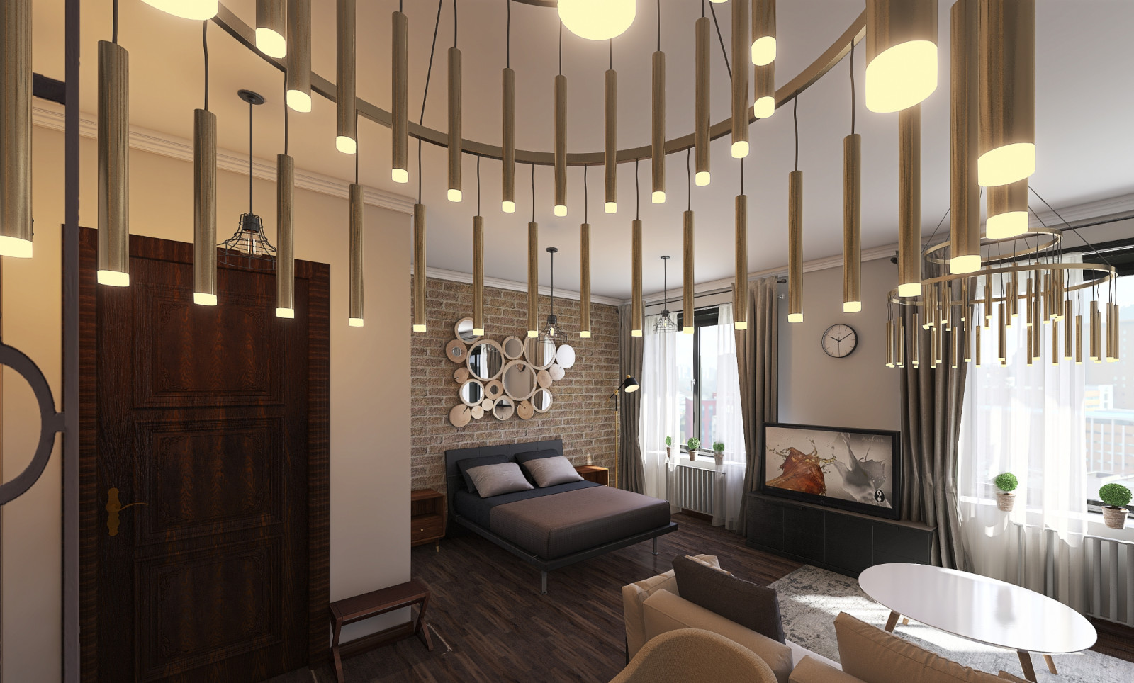 Скандинавский стиль в интерьере студии