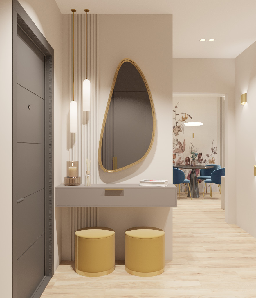 прихожая в ЖК Ньютон