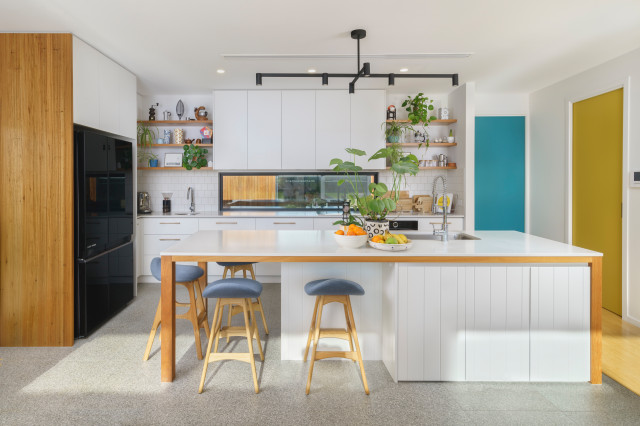 River Views contemporaneo-cocina