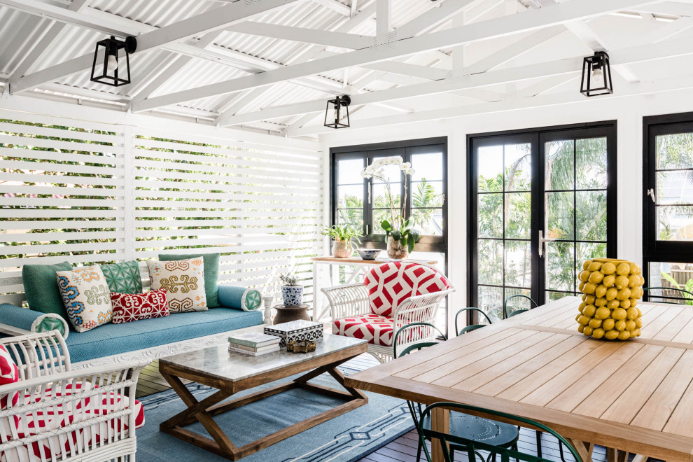 Inspiration for a transitional sunroom in Brisbane.