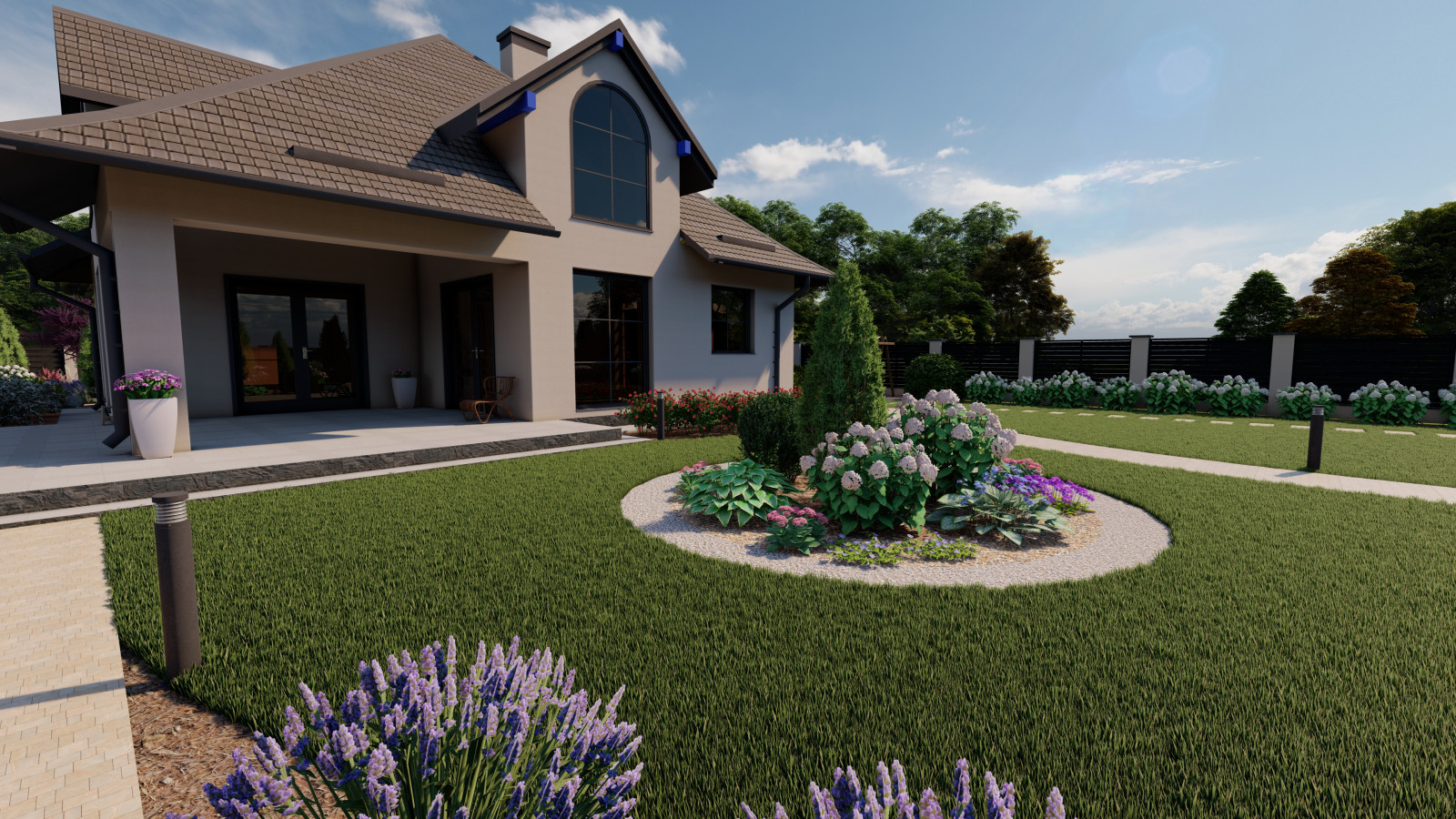 Ландшафтный проект загородного дома