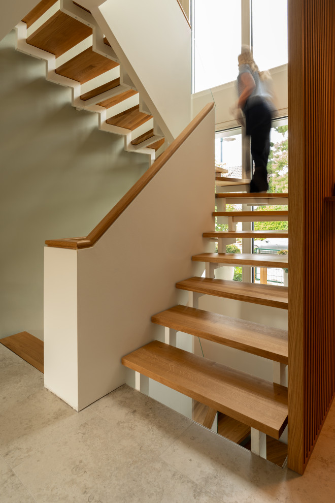 Skandinavische Holztreppe in Berlin