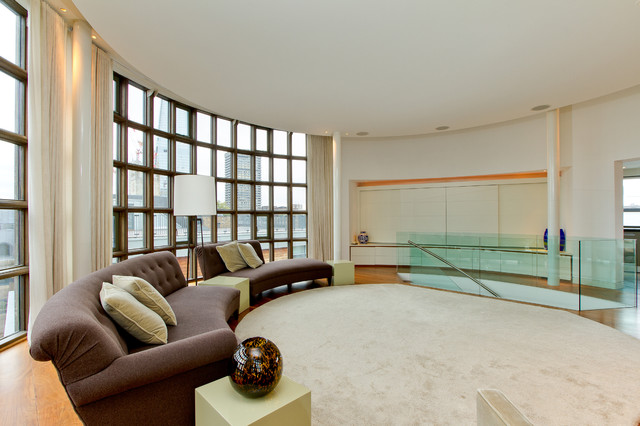 Victor Wharf - Private contemporary-vardagsrum