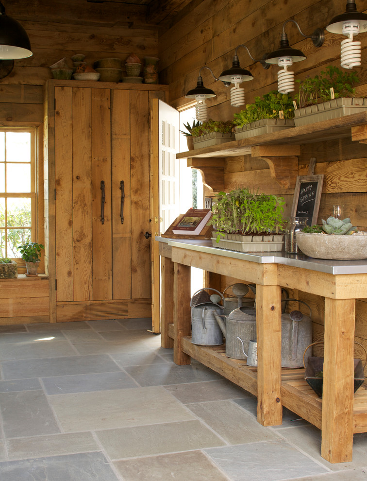 Example of a mountain style shed design in New York