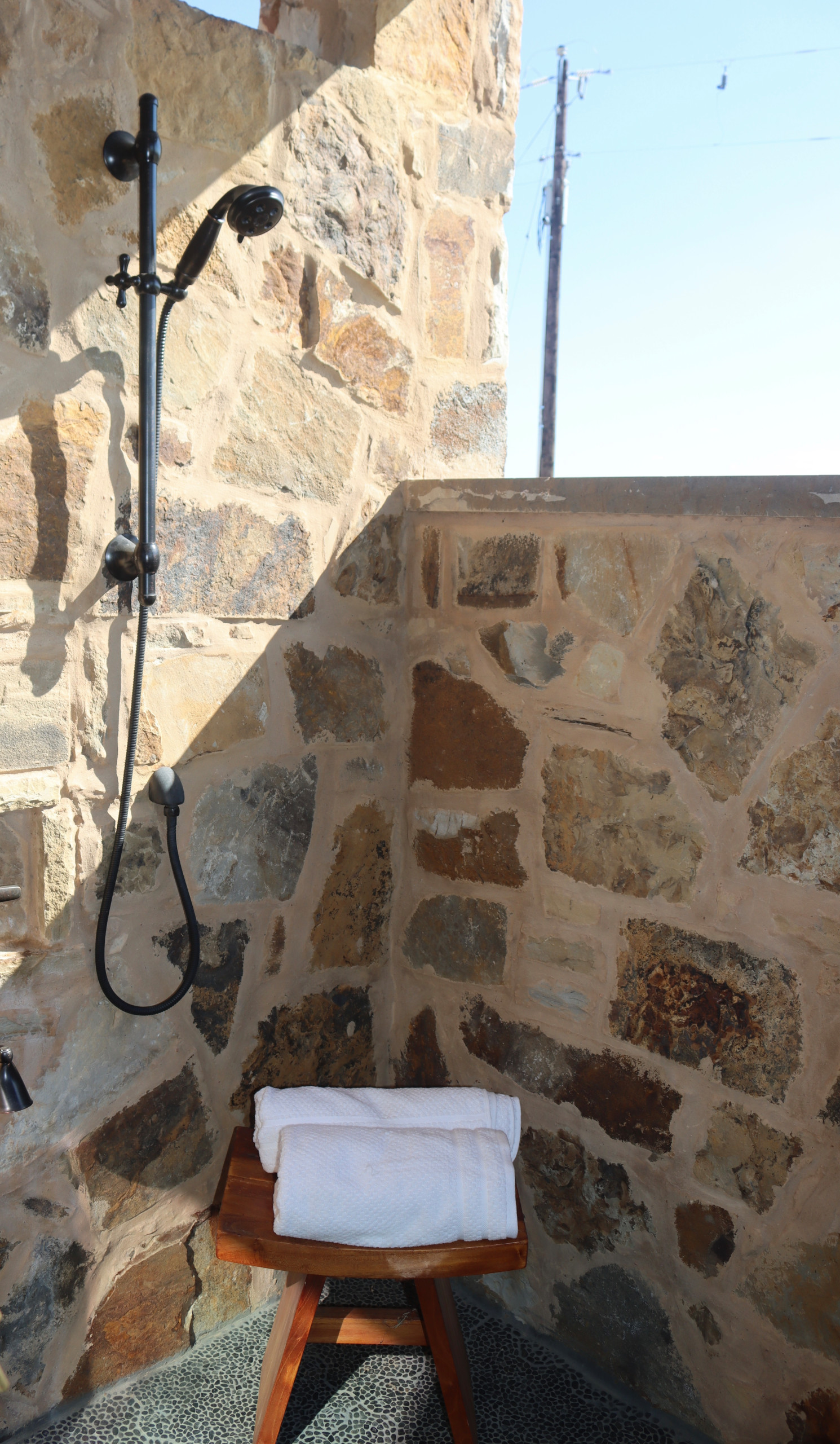 The Artisan Hideaway Outdoor Master Shower