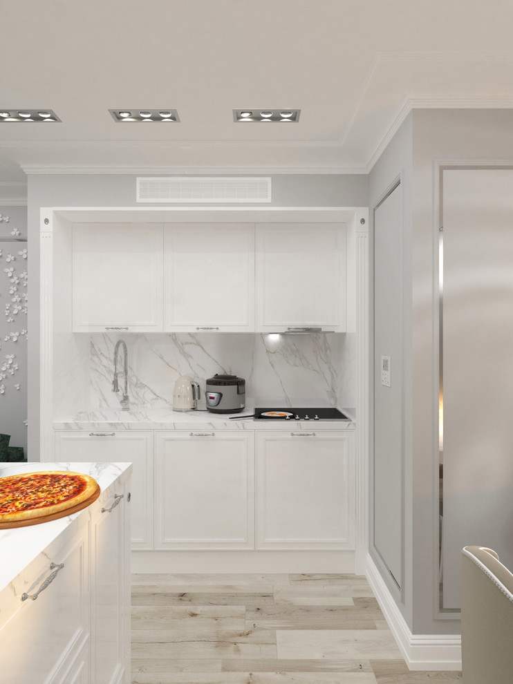 Кухня-гостиная в неоклассике