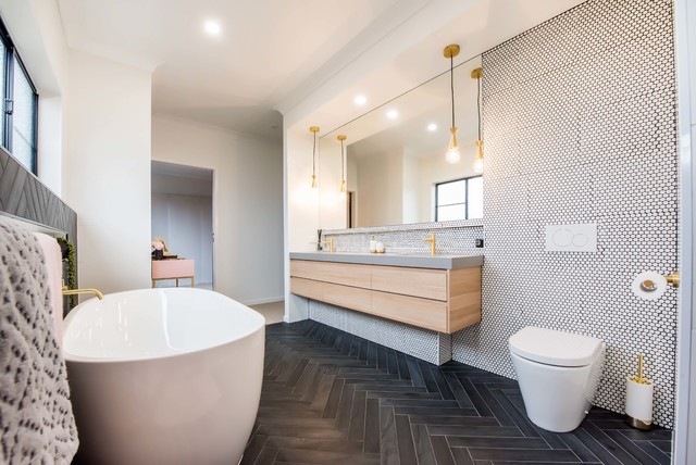 Botanical Abode trendy-badevaerelse