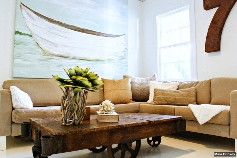 Game room - mid-sized transitional open concept painted wood floor game room idea in Tampa with white walls