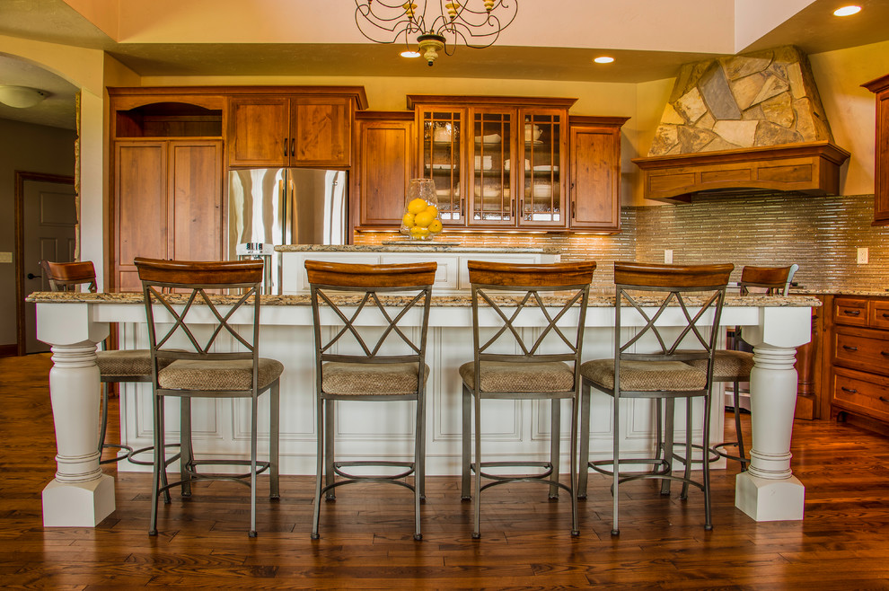 Rustic Rosholt Rosholt Rustic Cherry Kitchen 14175 - Traditional - Kitchen - Other ...