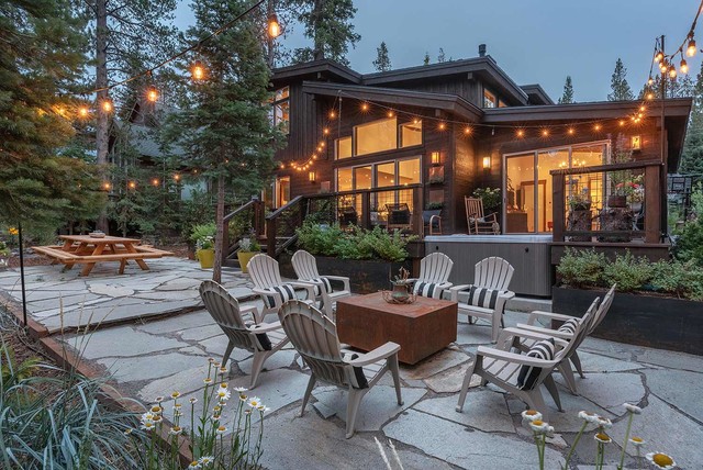Rustic Patio rustik-uteplats