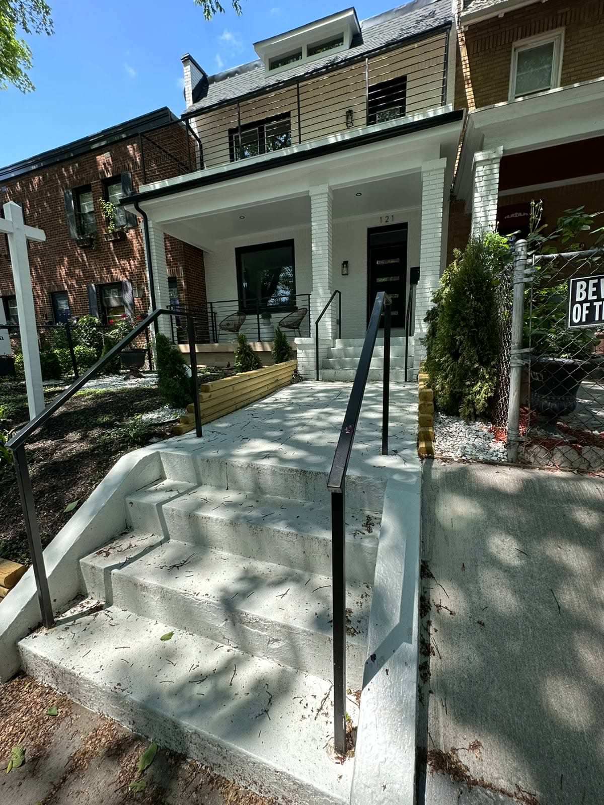 Front entrance Metal Railings & Handrail