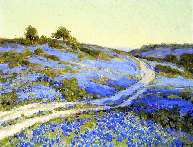 Julian Onderdonk Bluebonnets Late Afternoon 21 X28 Wall Decal Contemporary Wall Decals By Art Megamart Houzz