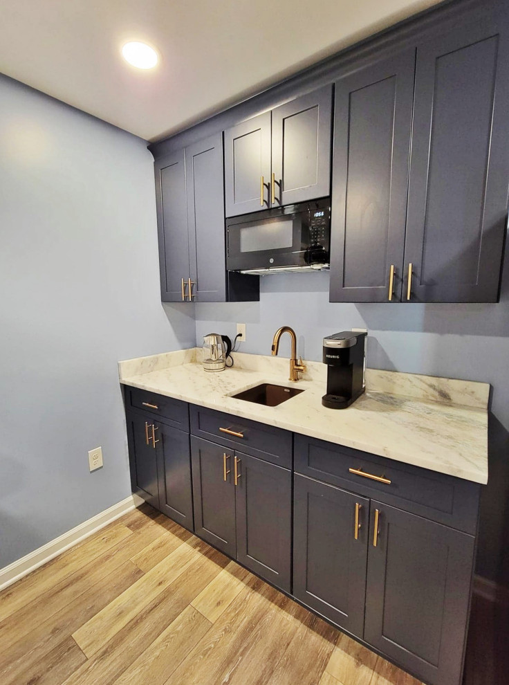 Upper Marlboro, MD Basement with Bathroom Modern Home Bar DC