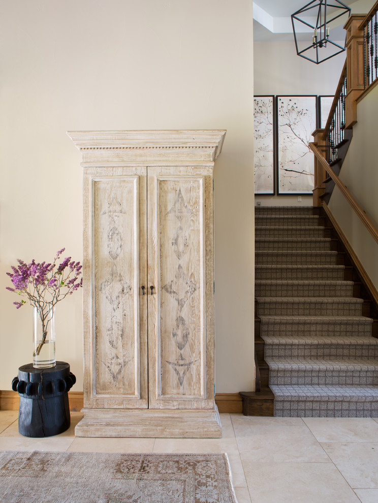 Entryway - transitional entryway idea in Denver