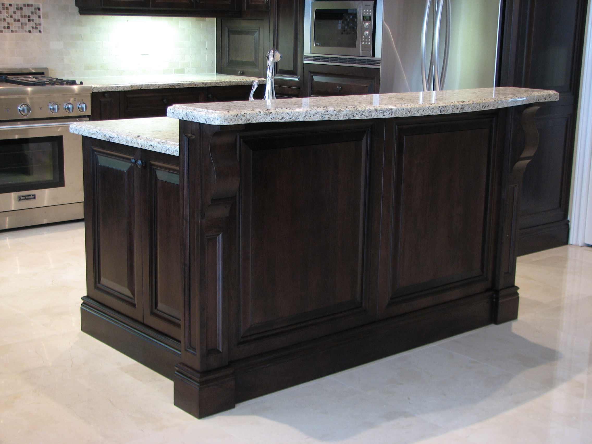 Large Wood finish Kitchen