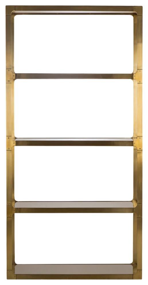 Bronze Glass Shelving Unit Andrew Martin Evans Contemporary Bookcases by OROA