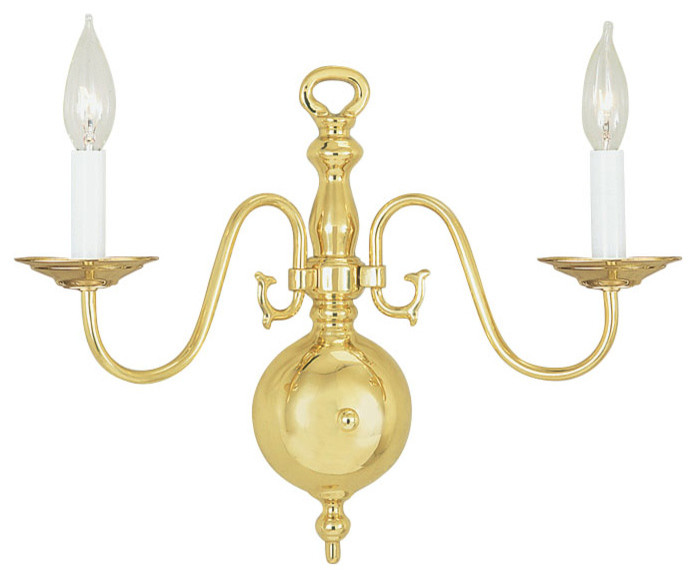 Williamsburgh Wall Sconce, Polished Brass