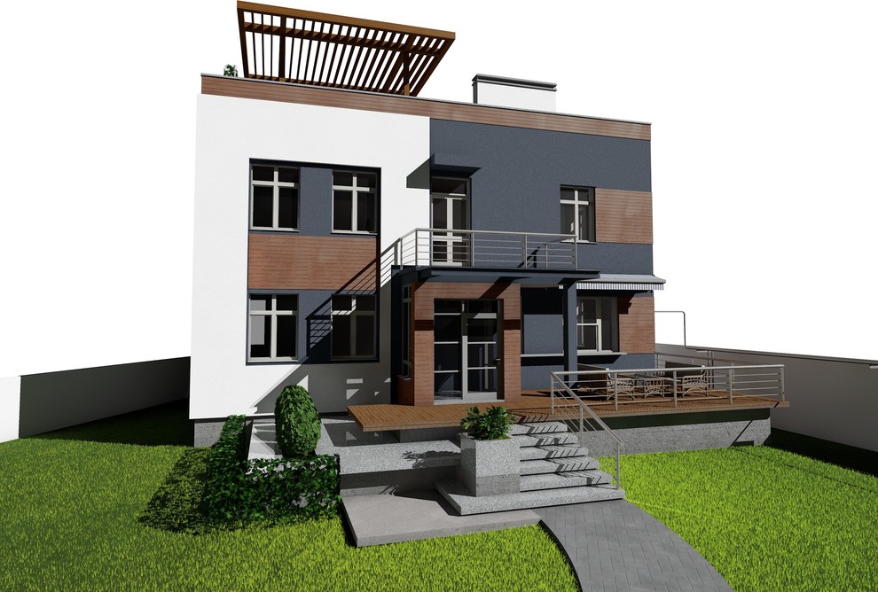 Реконструкция дома в городской среде. Екатеринбург.