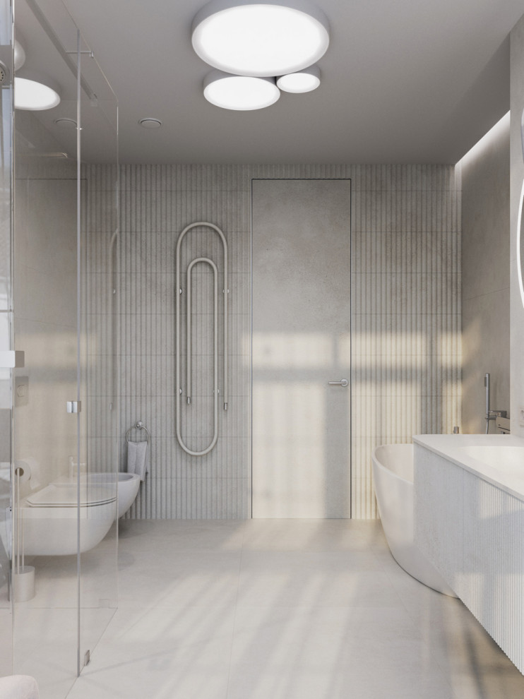 Мастер-ванная в стиле минимализм