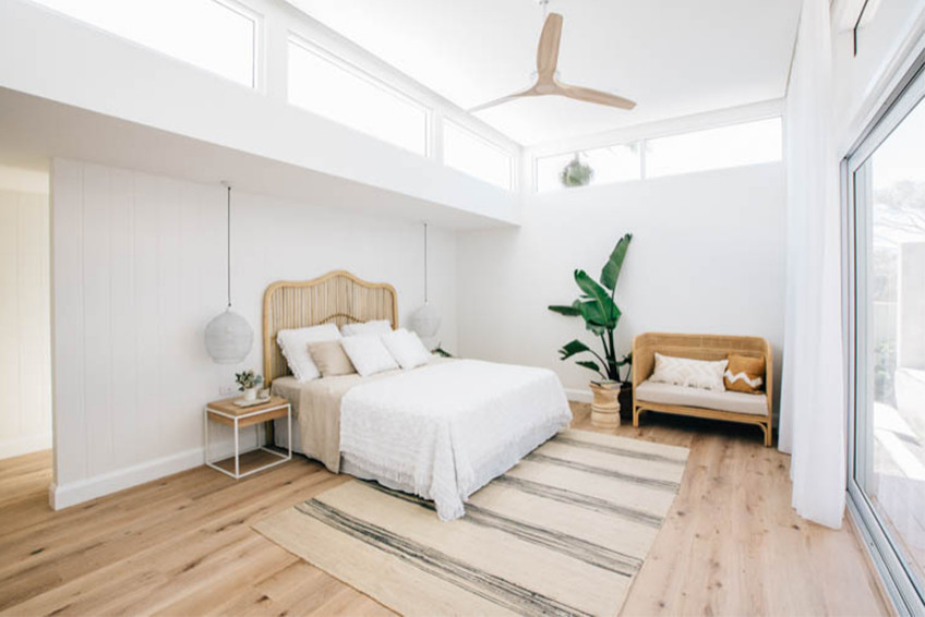 Master Bedroom Highlight Windows Contemporary Central Coast by