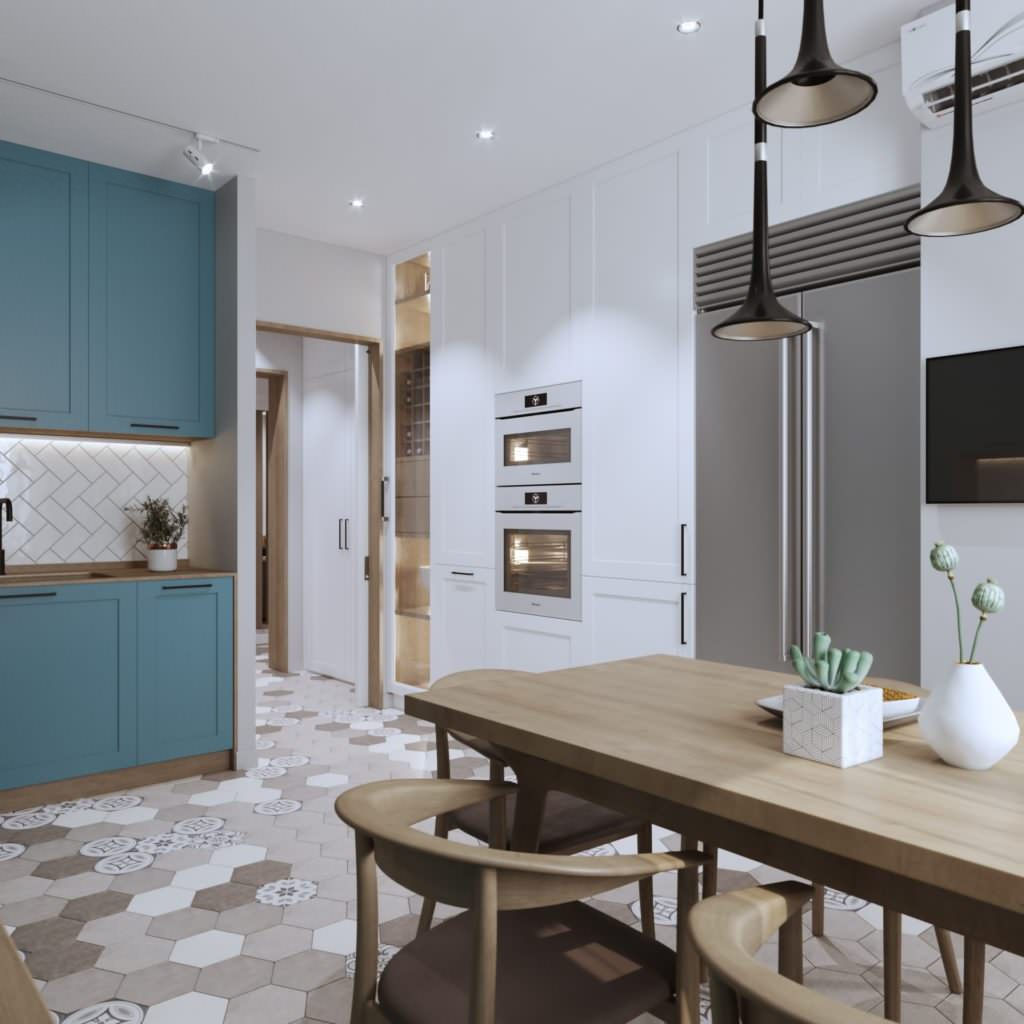 Дизайн-проект трехкомнатной квартиры для семьи из трех человек