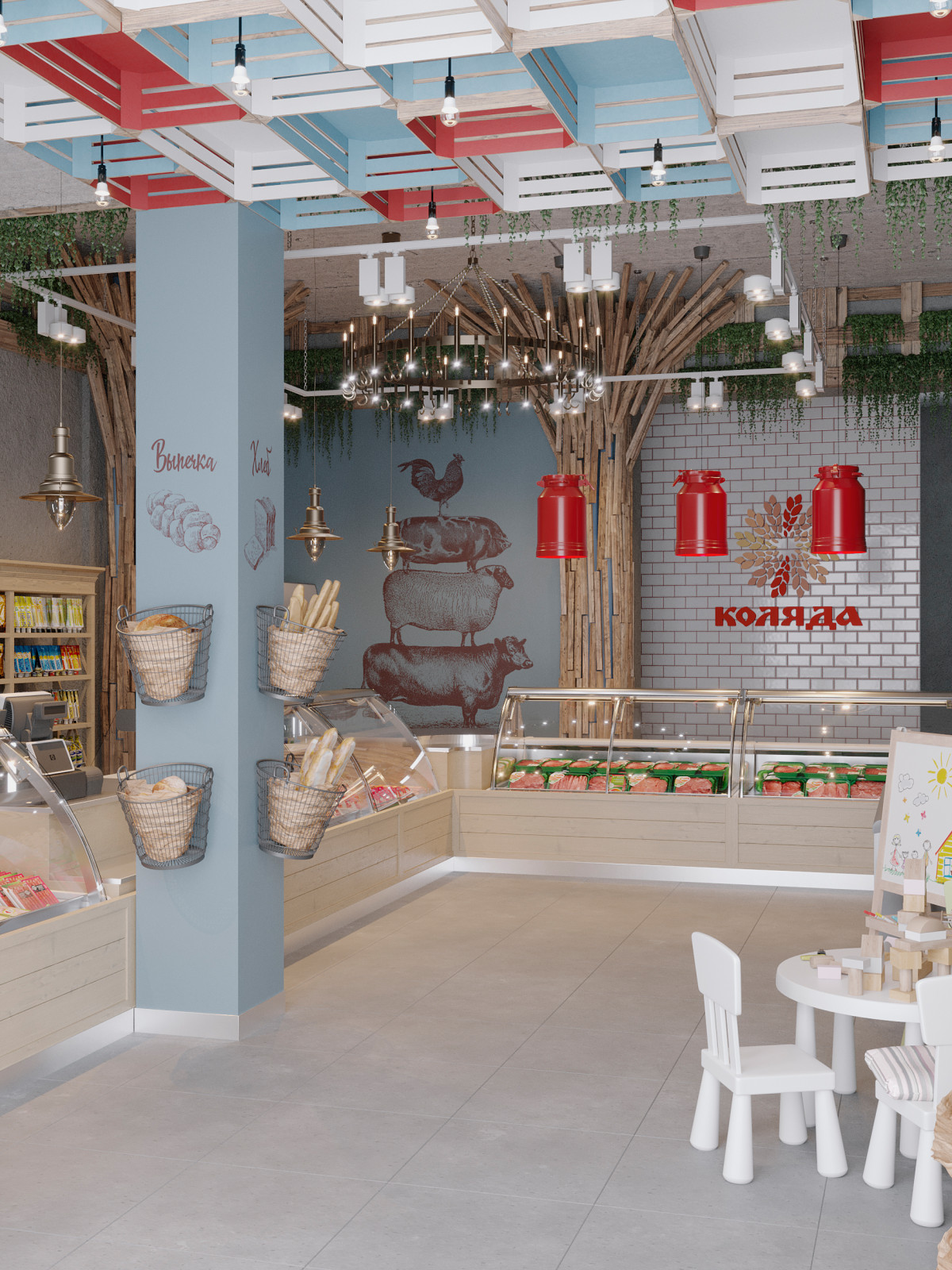 Проект мясного магазина Коляда 2