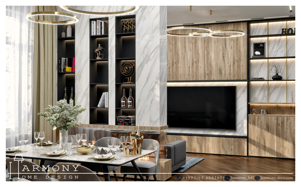 Дизайн-проект ин6терьера гостиной комнаты