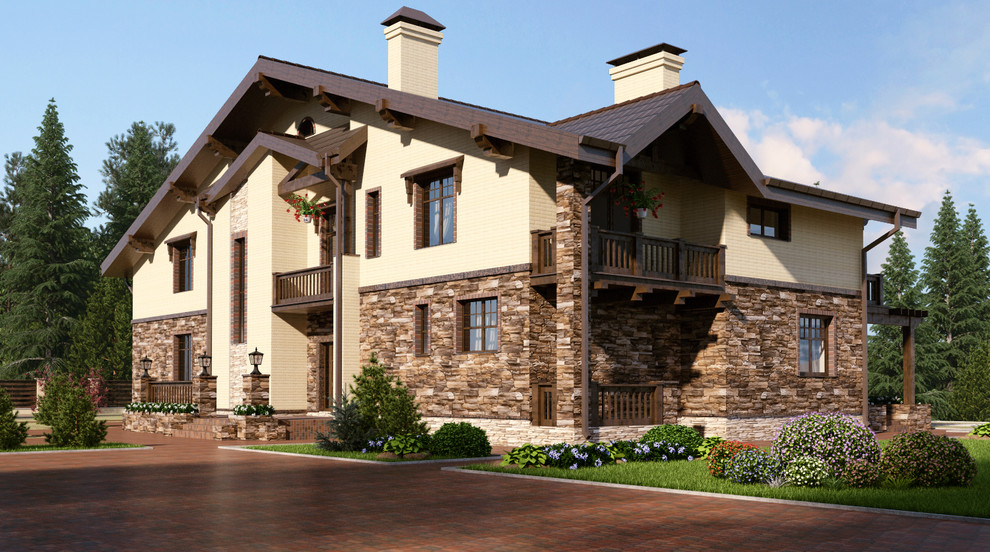 Проект дома 500 м2 в стиле шале