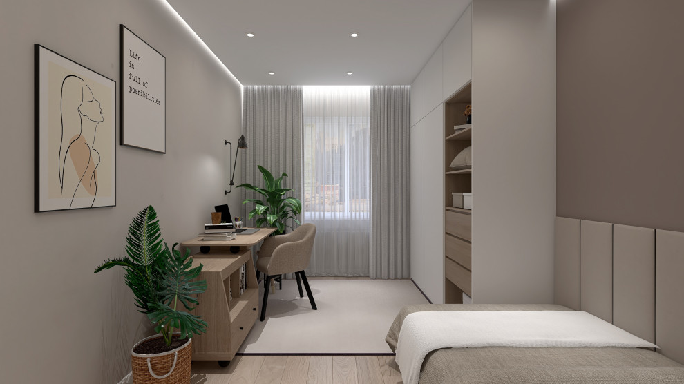 Трёхкомнатная квартира для любителей природы и минимализма