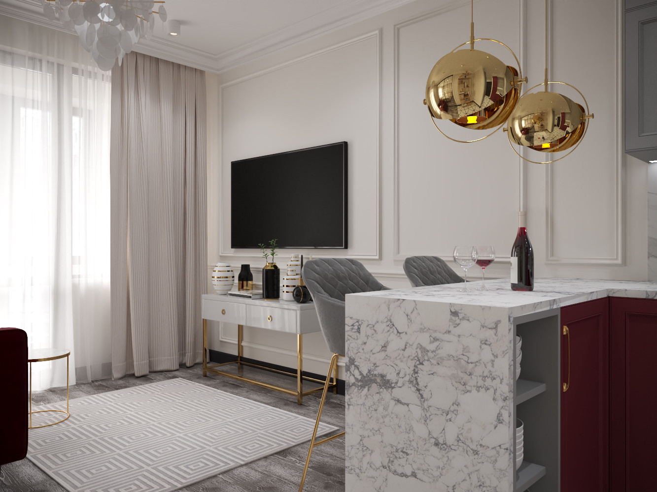 Ремонт в ЖК Водный, 46 м2