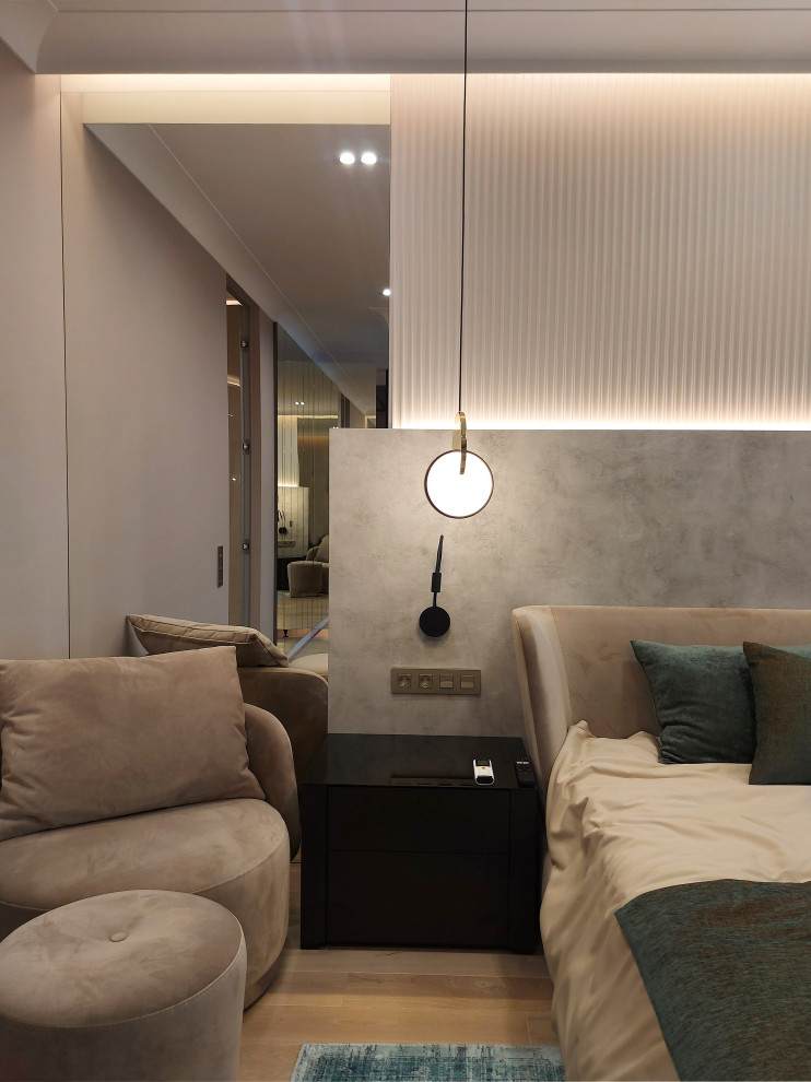 Спальня-гардеробная 32 кв.м. 2022 г. Фото.