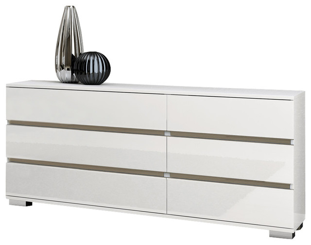 Dream White 6 Drawer Double Dresser Dream White 6 Drawer Double Dresser