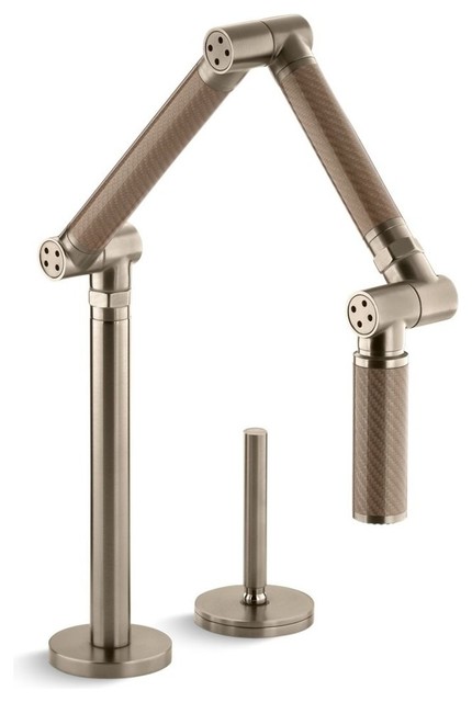 Kohler Karbon Deck Mount Kitchen Faucet Bronze Vibrant Brushed Kohler Karbon Deck Mount Kitchen Faucet Bronze Vibrant Brushed