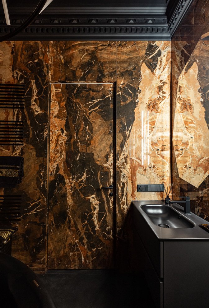 Черный интерьер 66 м.кв.