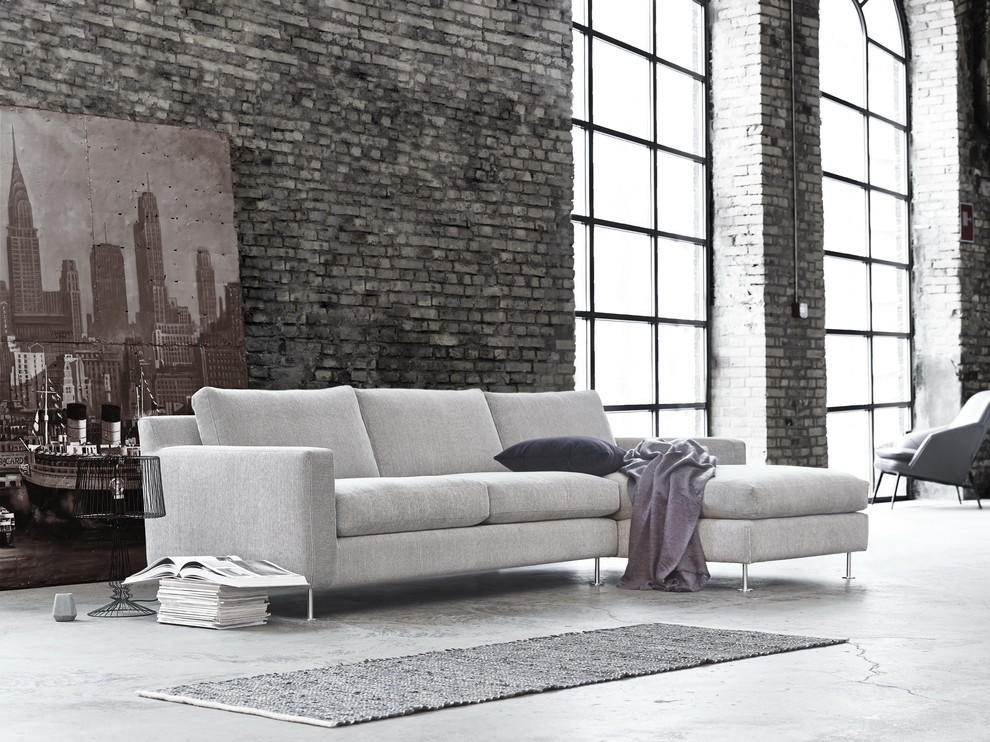 Industrial living room in Copenhagen.