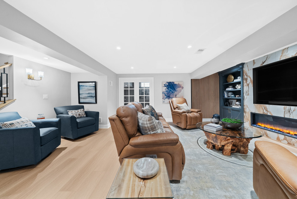 Luxury Living Level | Complete Basement Transformation