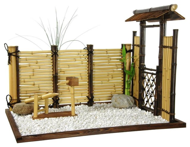 Zen Bamboo Mini Garden Asian Home Fencing And Gates By Shopladder