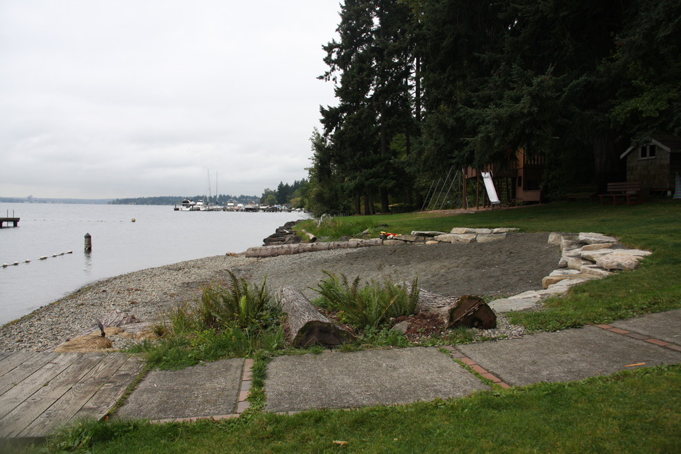 This is an example of a beach style garden in Seattle.