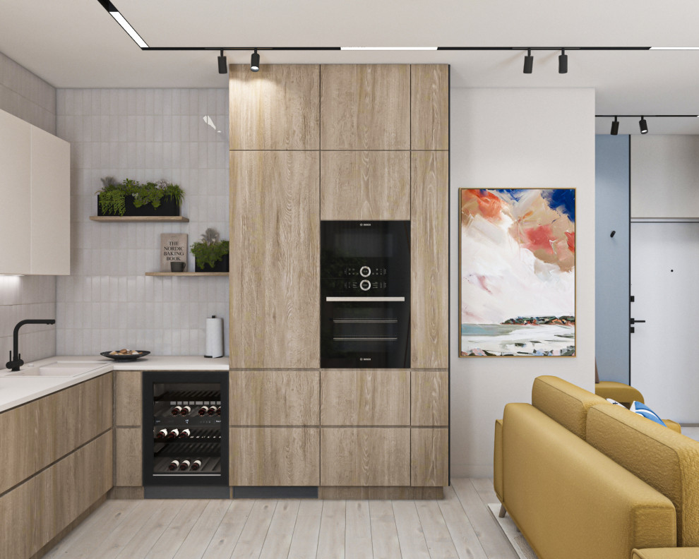 Дизайн двухкомнатной квартиры 65кв.м в центе города для молодой девушки.