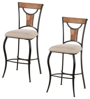 Hillsdale Pacifico 30 in. Stationary Bar Stool - Set of 2