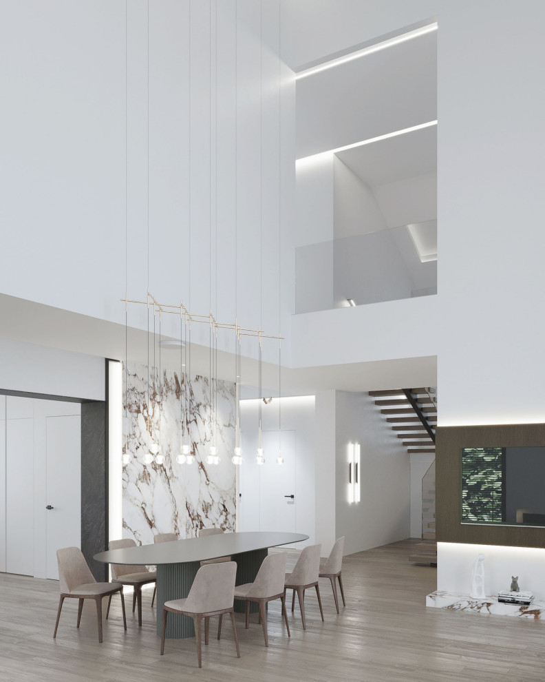 Y-house. Дизайн интерьера двухэтажного дома.