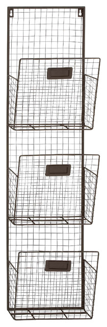 3-Tier Metal Wire Wall Unit