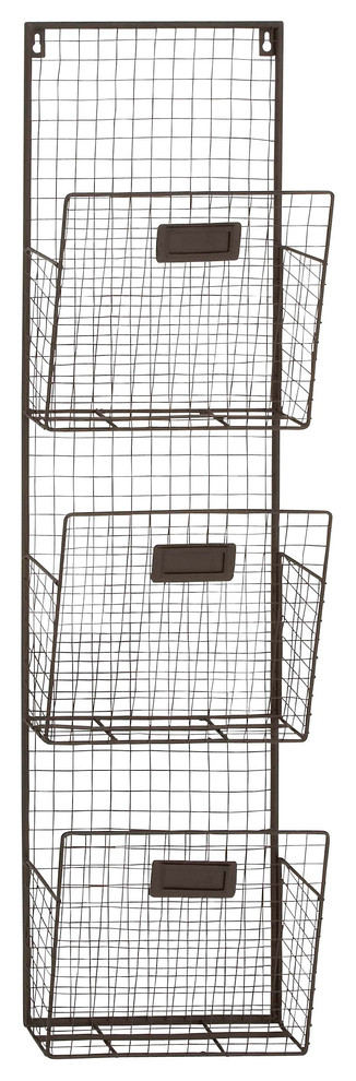 3-Tier Metal Wire Wall Unit